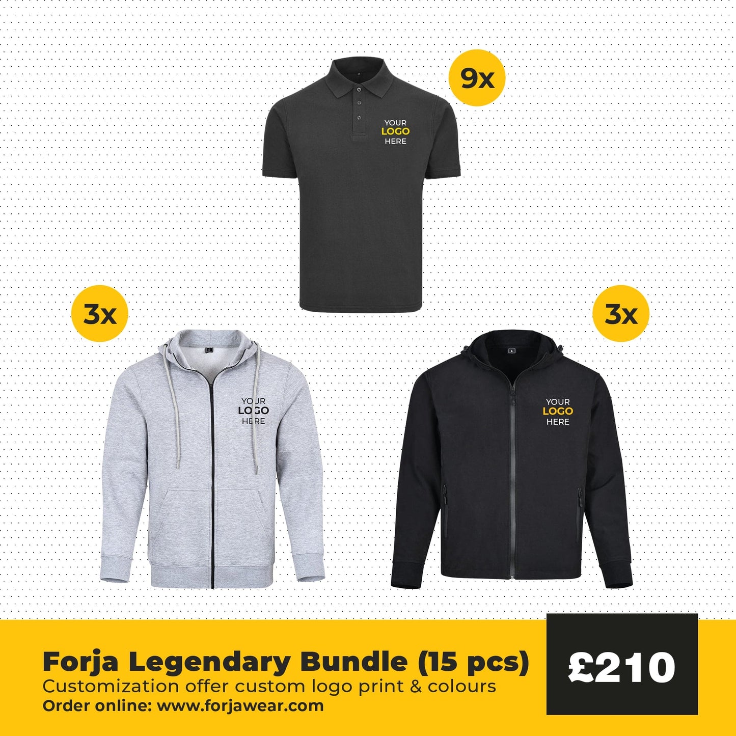Forja Legendary Bundle (15 pcs) - Sizes S-XXL Forja Wears