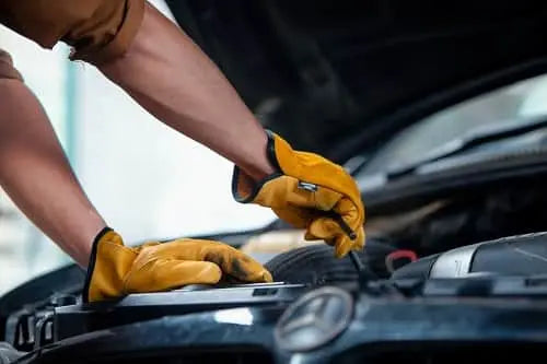 Car Mechanic Leather Work Gloves
