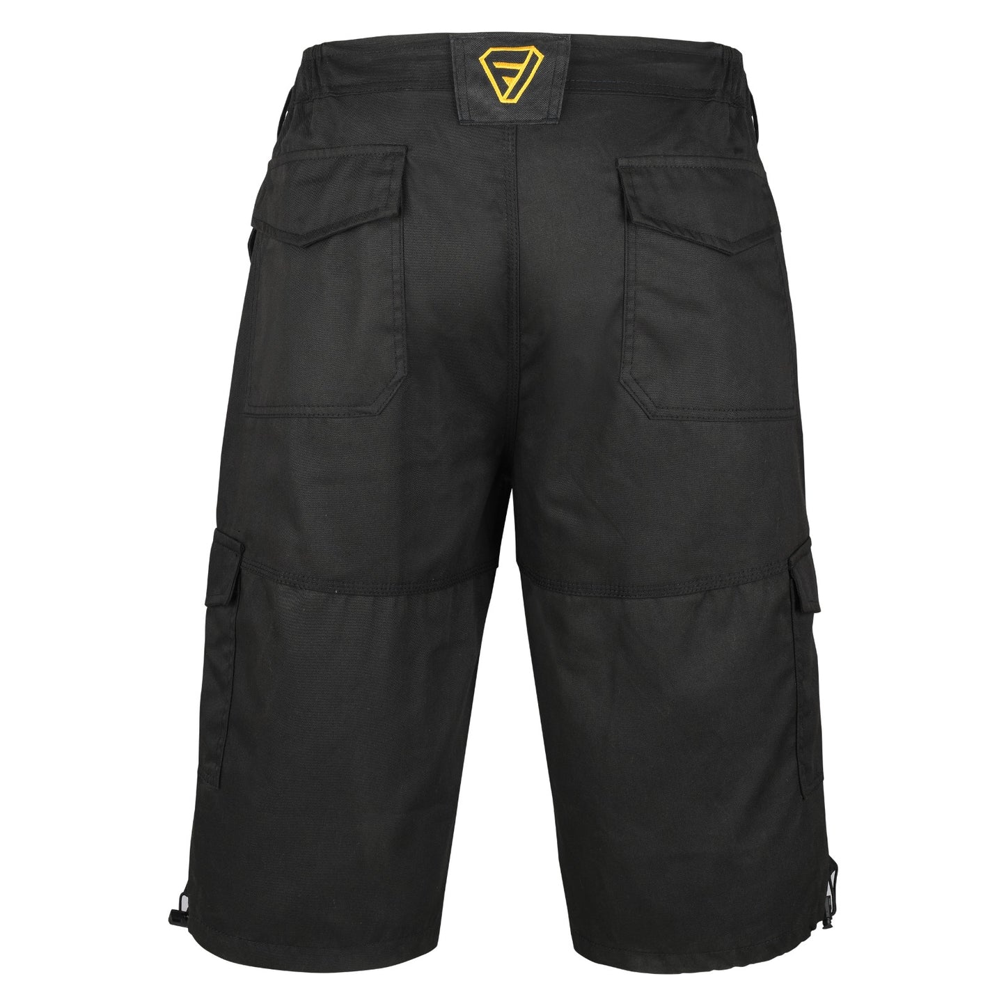 FORJA Cargo Shorts Men Multi Pocket Pants, 3/4 Loose Fit Casual Capri Hiking Black Shorts with Zip Pocket, Waist 30-44