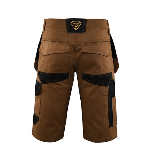 FORJA Brown Work Shorts for Men 30 - 44 Waists | Comfortable and Stylish | Holster pockets Forja Wears
