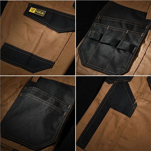 FORJA Brown Work Shorts for Men 30 - 44 Waists | Comfortable and Stylish | Holster pockets Forja Wears