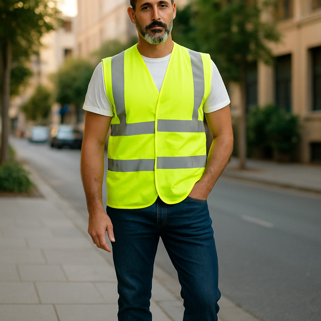 FORJA Hi Viz Vest High Vis Safety | YELLOW | 120 Gsm