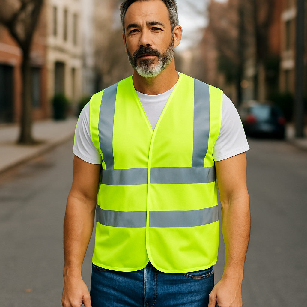 FORJA Hi Viz Vest High Vis Safety | YELLOW | 120 Gsm