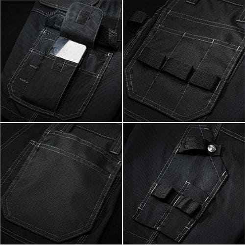 Work Shorts | FORJA Multi-pocket Shorts for Men 30 - 42 Waists | Black Forja Wears