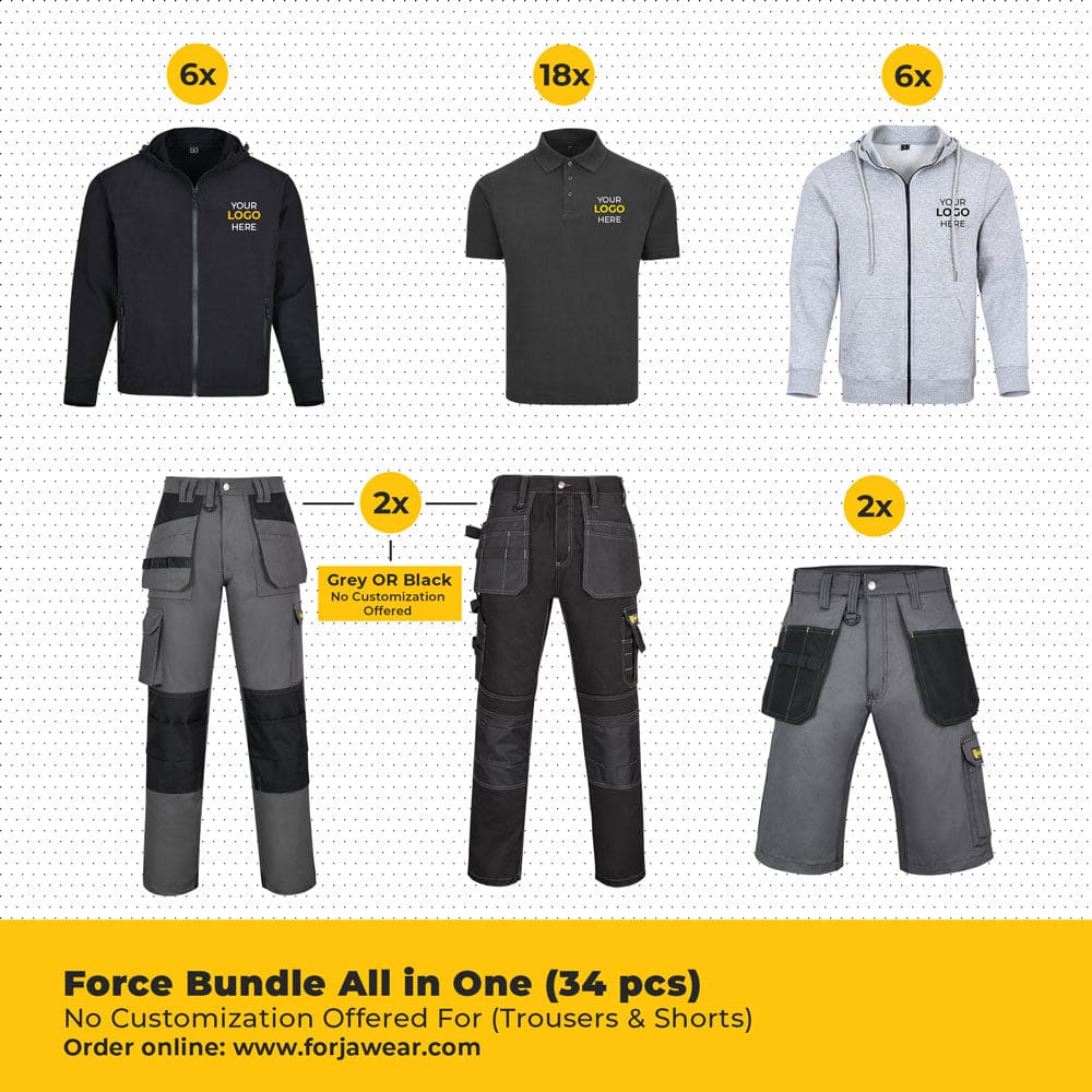 Forja Workwear Force Bundle All in One (34 pcs) Forja Wears
