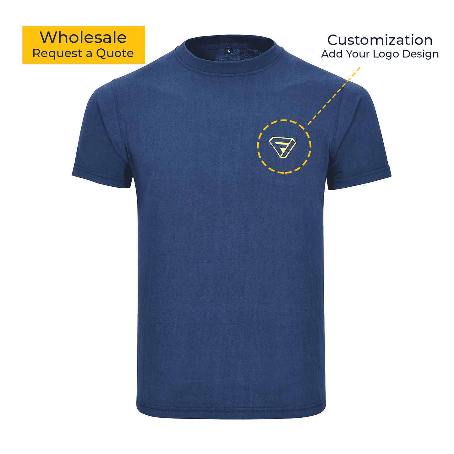 Round Neck Polycotton 180Gsm Premium Work T-Shirts Jersey - Sizes S-XXL Forja Wears