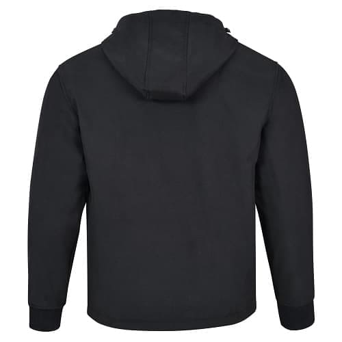 Worker Softshell Hoodie Jacket Black Back