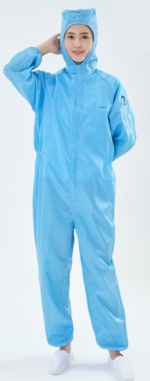 Protective Comfortable Isolation Anti-Static ESD Jumpsuit Overall for Electronic Factory  Item # FI-031