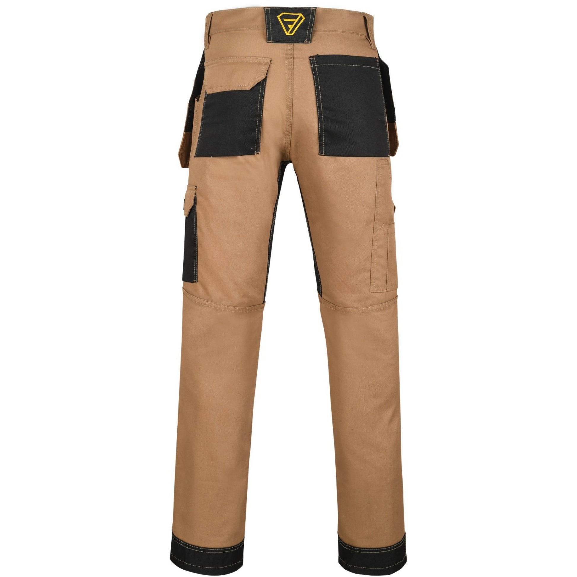 Forja Multi Pocket Work Trousers With Knee Pads & Holster Pockets Brown | Khaki Forja Wears