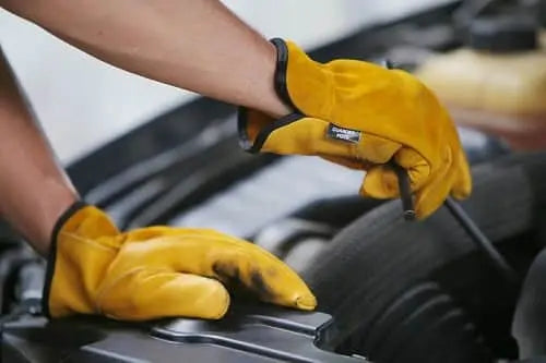 Mechanic Leather Work Gloves