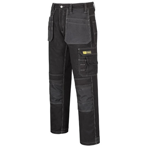 Black Mens Cargo Combat Work Trousers Workwear Pants With Holster Pockets.  | eBay